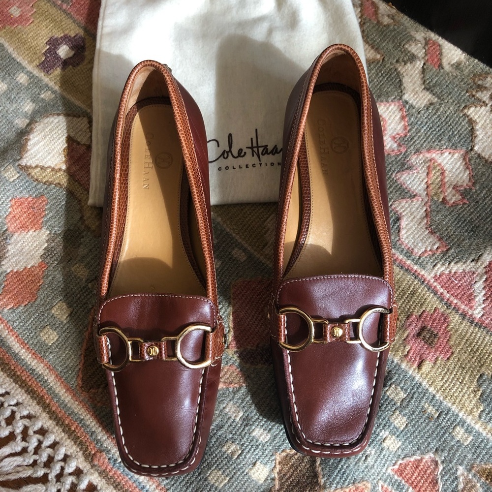 Cole Haan Horse Bit Leather Loafers
